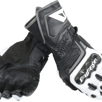 guantes dainese carbon d1 long guantes, negro/blanco/antracite,