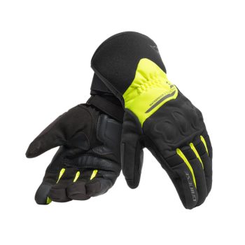 guantes dainese x tourer d dry black/fluo yellow